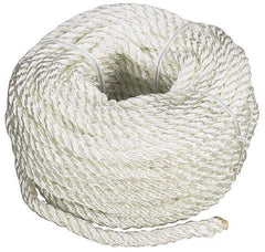 Value Collection - 100' Max Length Nylon Twisted Rope - 3/8" Diam, 278 Lb Capacity - Americas Industrial Supply