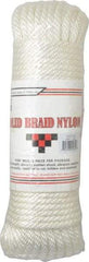 Value Collection - 100' Max Length Nylon Braided Cord - 3/8" Diam, 2,500 Lb Capacity - Americas Industrial Supply
