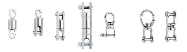 Ronstan - 2,310 Lbs. Load Limit Ball Bearing Swivel - 5/16 Inch Diameter Slot Pin - Americas Industrial Supply