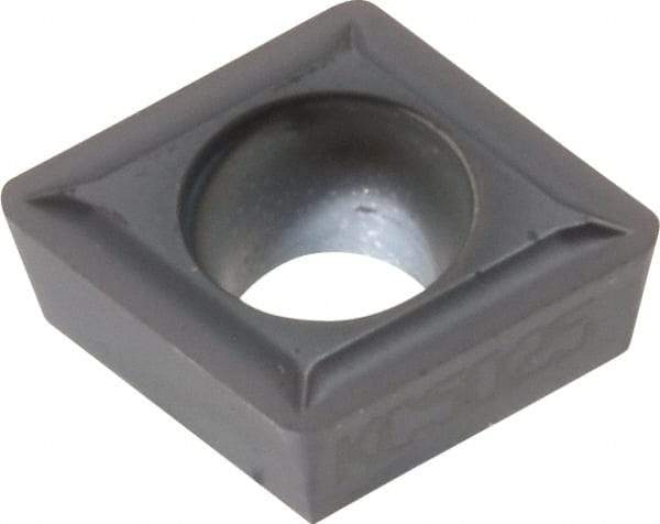 Kennametal - CPGT32.52 LF Grade KC5025 Carbide Turning Insert - TiAlN Finish, 80° Diamond, 3/8" Inscr Circle, 5/32" Thick, 1/32" Corner Radius - Americas Industrial Supply