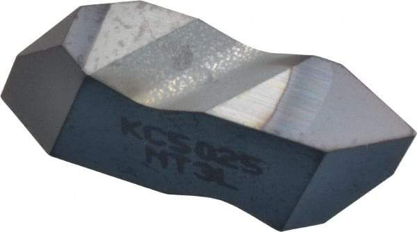 Kennametal - NT3 Grade KC5025, Internal/External Partial Profile 60° Threading Insert - 1.25 to 40mm & 6 to 20 TPI Ext Pitch, 20 to 50mm & 5 to 12 TPI Int Pitch, Left Hand Insert, TiAlN Finish, Carbide - Americas Industrial Supply