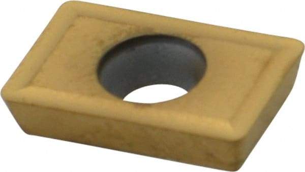 Kennametal - XDMT150308 Grade KC725M Carbide Milling Insert - TiN/TiCN/TiN Finish, 0.1252" Thick, 0.8mm Corner Radius - Americas Industrial Supply