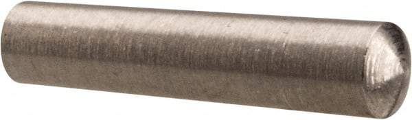 Value Collection - Size 4/0, 0.0986" Small End Diam, 0.109" Large End Diam, Passivated Stainless Steel Taper Pin - Grade 303, 18-8, 1/2" OAL, 1/2 Pin Length - Americas Industrial Supply