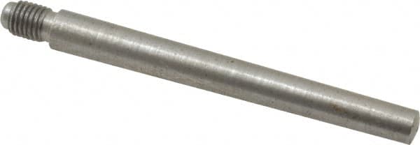Value Collection - Size 6, 0.339" Large End Diam, Uncoated Steel 5/16-24 Threaded Taper Pin - Grade C-12L14, 3 Pin Length - Americas Industrial Supply