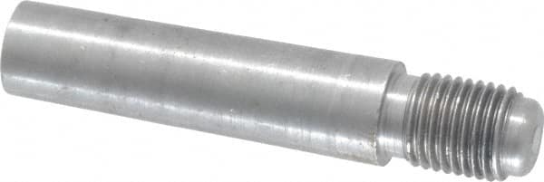 Value Collection - Size 7, 0.407" Large End Diam, Uncoated Steel 3/8-24 Threaded Taper Pin - Grade C-12L14, 1-1/2 Pin Length - Americas Industrial Supply
