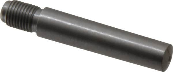 Value Collection - Size 7, 0.407" Large End Diam, Uncoated Steel 3/8-24 Threaded Taper Pin - Grade C-12L14, 1-3/4 Pin Length - Americas Industrial Supply