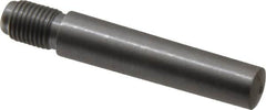 Value Collection - Size 7, 0.407" Large End Diam, Uncoated Steel 3/8-24 Threaded Taper Pin - Grade C-12L14, 1-3/4 Pin Length - Americas Industrial Supply