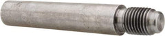 Value Collection - Size 8, 0.49" Large End Diam, Uncoated Steel 7/16-20 Threaded Taper Pin - Grade C-12L14, 2-1/4 Pin Length - Americas Industrial Supply