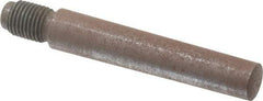 Value Collection - Size 8, 0.49" Large End Diam, Uncoated Steel 7/16-20 Threaded Taper Pin - Grade C-12L14, 2-1/2 Pin Length - Americas Industrial Supply