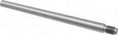 Value Collection - Size 8, 0.49" Large End Diam, Uncoated Steel 7/16-20 Threaded Taper Pin - Grade C-12L14, 6 Pin Length - Americas Industrial Supply