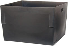 Bayhead Products - Gray Polyethylene Tote Container - Nesting, 26" Long x 22" Wide x 17" High - Americas Industrial Supply