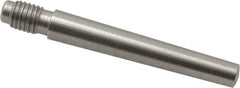 Value Collection - Size 4, 0.248" Large End Diam, Passivated Stainless Steel 1/4-28 Threaded Taper Pin - Grade 303, 18-8, 1-1/2 Pin Length - Americas Industrial Supply