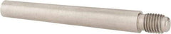 Value Collection - Size 6, 0.339" Large End Diam, Passivated Stainless Steel 5/16-24 Threaded Taper Pin - Grade 303, 18-8, 2-1/2 Pin Length - Americas Industrial Supply