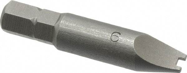 Value Collection - #6 Spanner Screwdriver Bit - 1-1/2" OAL - Americas Industrial Supply