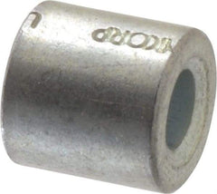 Electro Hardware - 0.116" ID x 1/4" OD, #4 Screw, Grade 2 Steel Female Unthreaded Circuit Board Spacer - Round Body, Zinc-Plated Finish, 1/4" OAL - Americas Industrial Supply