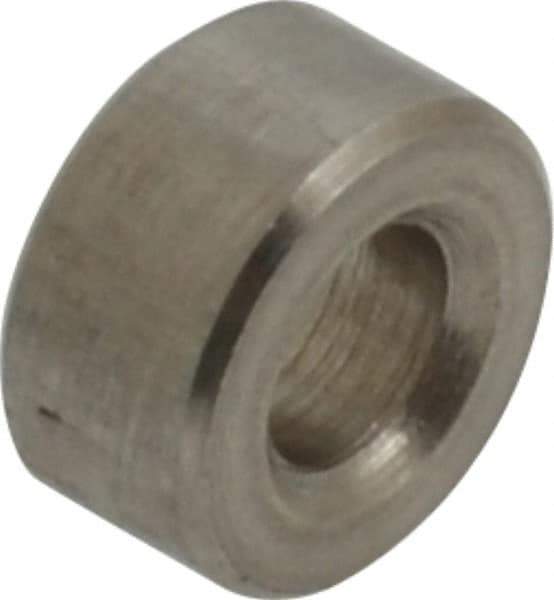 Electro Hardware - 0.116" ID x 1/4" OD, #4 Screw, Grade 18-8 & 303 Stainless Steel Female Unthreaded Circuit Board Spacer - Round Body, Uncoated, 1/8" OAL - Americas Industrial Supply