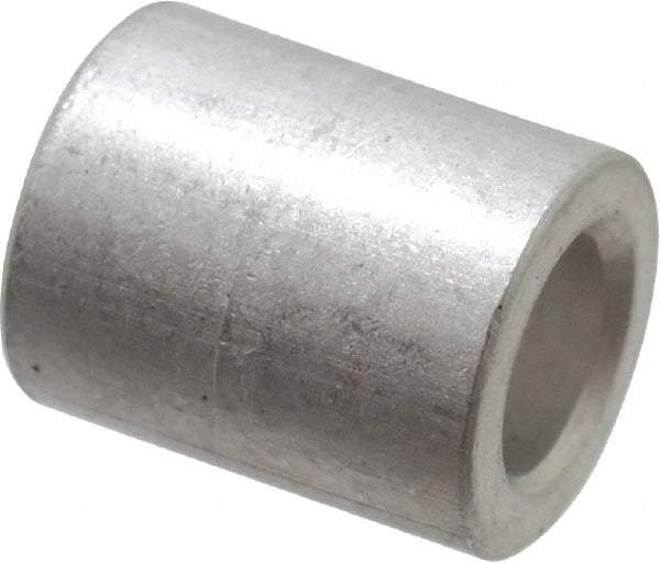 Electro Hardware - 0.141" ID x 1/4" OD, #6 Screw, Grade T-3 Aluminum Female Unthreaded Circuit Board Spacer - Round Body, Uncoated, 5/16" OAL - Americas Industrial Supply