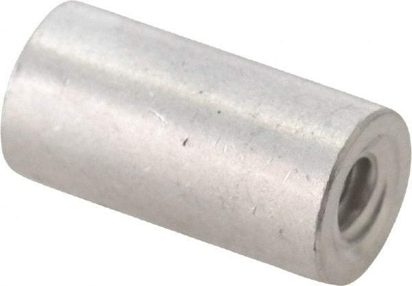 Electro Hardware - #6-32, 1/2" OAL, Aluminum Round Fully Threaded Female Circuit Board Standoffs - 1" Thread Depth, 1/2" Body Length, Bright Finish - Americas Industrial Supply