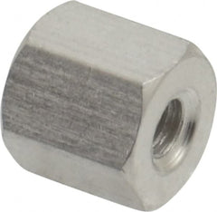 Electro Hardware - #10-32, 11/32" OAL, 1/4" Across Flats, Aluminum Female Hex Circuit Board Standoff - Americas Industrial Supply