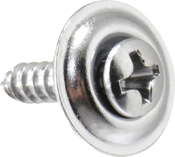 Value Collection - #6 Sems Oval Head Phillips Sheet Metal Screw - Steel, 5/8" OAL, Grade 2 - Americas Industrial Supply