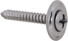 Value Collection - #6 Sems Oval Head Phillips Sheet Metal Screw - Steel, 1" OAL, Grade 2 - Americas Industrial Supply
