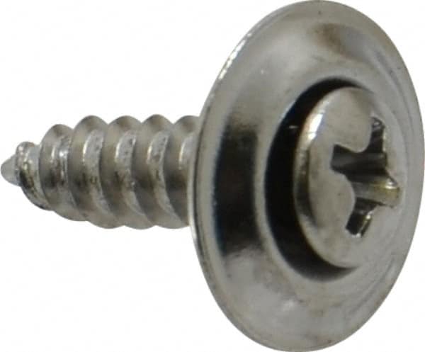 Value Collection - #8 Sems Oval Head Phillips Sheet Metal Screw - Steel, 5/8" OAL, Grade 2 - Americas Industrial Supply