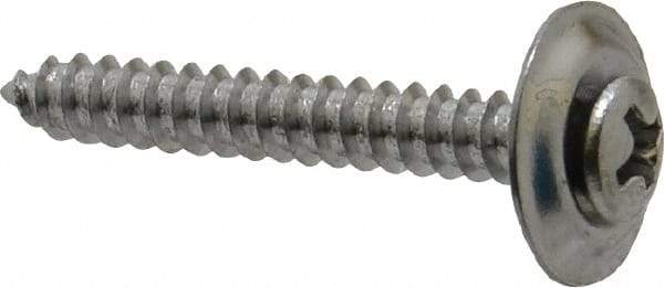 Value Collection - #8 Sems Oval Head Phillips Sheet Metal Screw - Steel, 1-1/4" OAL, Grade 2 - Americas Industrial Supply