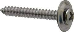 Value Collection - #8 Sems Oval Head Phillips Sheet Metal Screw - Steel, 1-1/4" OAL, Grade 2 - Americas Industrial Supply
