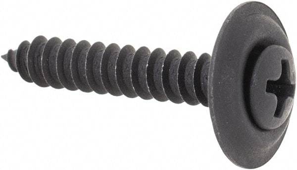 Value Collection - #8 Oval Head Phillips Sheet Metal Screw - Steel, 1" OAL, Grade 2 - Americas Industrial Supply