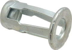 Au-Ve-Co Products - 1/4-20 UNC Thread, Zinc Plated, Steel, Screwdriver Installed Rivet Nut - 3/16 to 3/8" Grip, 5/8" Flange Diam, 0.919" Long - Americas Industrial Supply