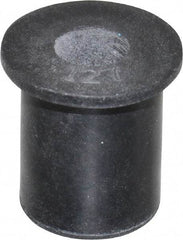 Au-Ve-Co Products - M6x1.00, 0.63" Diam x 0.051" Thick Flange, Rubber Insulated Rivet Nut - Metric Coarse Thread, Neoprene, 0.579" Long x 1/2" Body Diam, 0.63" OAL - Americas Industrial Supply