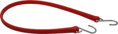 The Perfect Bungee - Heavy Duty Tie Down with S Hook - 36" OAL, Red - Americas Industrial Supply