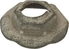 Value Collection - 5/16" Hole Diam, 7/8" OD, 1/2" Width Across Flats Washer Lock Nut - Zinc-Plated Spring Steel, For Use with Non Threaded Fasteners - Americas Industrial Supply