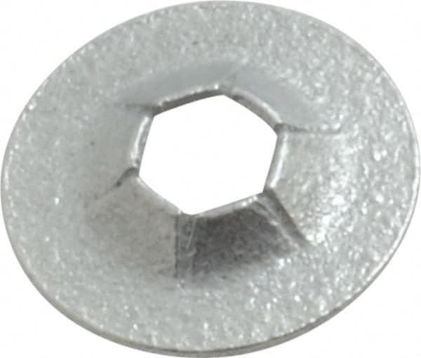 Value Collection - 3/8" OD, Spring Steel Push Nut - Zinc-Plated, 1/8" Shaft Diam - Americas Industrial Supply