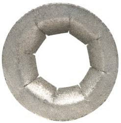 Au-Ve-Co Products - 17/32" OD, Spring Steel Push Nut - Zinc-Plated, 1/4" Shaft Diam - Americas Industrial Supply