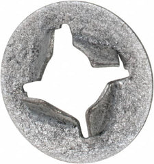 Au-Ve-Co Products - M5x0.80 Screw, 11mm OD, Spring Steel Push Nut - Zinc-Plated - Americas Industrial Supply