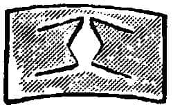Au-Ve-Co Products - 3/8" Long x 9/16" Wide, Rectangular Speed Nut - 5/32" Hole Diam, Spring Steel, Black Phosphate Finish, For Nonthreaded Fasteners - Americas Industrial Supply