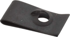 Value Collection - #10 Screw, 0.015 to 0.06" Thick, Spring Steel Extruded Tapped Hole U Nut - 15/32" Center Edge, Black Phosphate Finish - Americas Industrial Supply