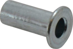 Value Collection - #6-32, 0.01 to 0.08" Grip, #12, Steel Standard Rivet Nut - Flat Head - Americas Industrial Supply