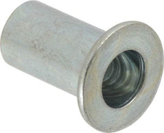 Value Collection - 5/16-18, 0.03 to 0.115" Grip, 27/64" Drill, Steel Standard Rivet Nut - Flat Head - Americas Industrial Supply