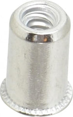 Value Collection - #6-32, 0.01 to 0.08" Grip, #12, Aluminum Standard Rivet Nut - Expander Head - Americas Industrial Supply