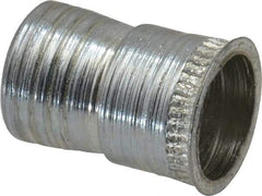 Marson - #8-32, 3/8" OAL, Thread-Sert Threaded Insert - 1/4" Hole Diam, 0.282" Head Diam, Steel - Americas Industrial Supply