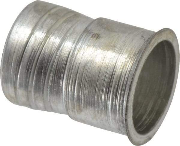 Marson - #10-24, 3/8" OAL, Thread-Sert Threaded Insert - 0.281" Hole Diam, 0.314" Head Diam, Steel - Americas Industrial Supply