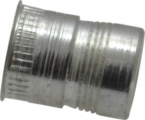 Marson - 1/4-20, 0.51" OAL, Thread-Sert Threaded Insert - 0.391" Hole Diam, 0.408" Head Diam, Steel - Americas Industrial Supply