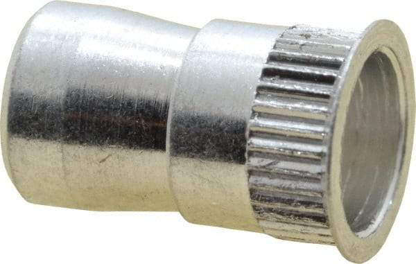 Marson - #6-32, 3/8" OAL, Thread-Sert Threaded Insert - 0.221" Hole Diam, 1/4" Head Diam, Aluminum - Americas Industrial Supply