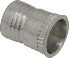 Marson - #10-32, 3/8" OAL, Thread-Sert Threaded Insert - 0.281" Hole Diam, 0.314" Head Diam, Aluminum - Americas Industrial Supply