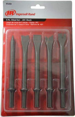 Ingersoll-Rand - 7" OAL, 0.78" Shank Diam, Chisel Set - Round Shank, Steel - Americas Industrial Supply