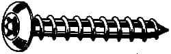 Value Collection - #10 Button Head Torx Sheet Metal Screw - Stainless Steel, 3/4" Length Under Head, Grade 18-8, T25 Drive - Americas Industrial Supply