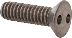 Made in USA - #12-24 UNC, 3/4" OAL Spanner Drive Machine Screw - Flat Head, Grade 18-8 Stainless Steel, Uncoated, Without Washer - Americas Industrial Supply