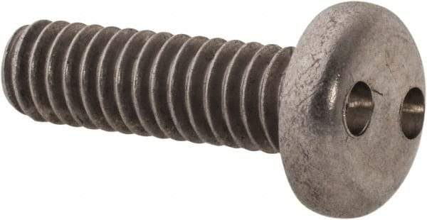 Made in USA - #12-24 UNC, 3/4" OAL Spanner Drive Machine Screw - Pan Head, Grade 18-8 Stainless Steel, Uncoated, Without Washer - Americas Industrial Supply